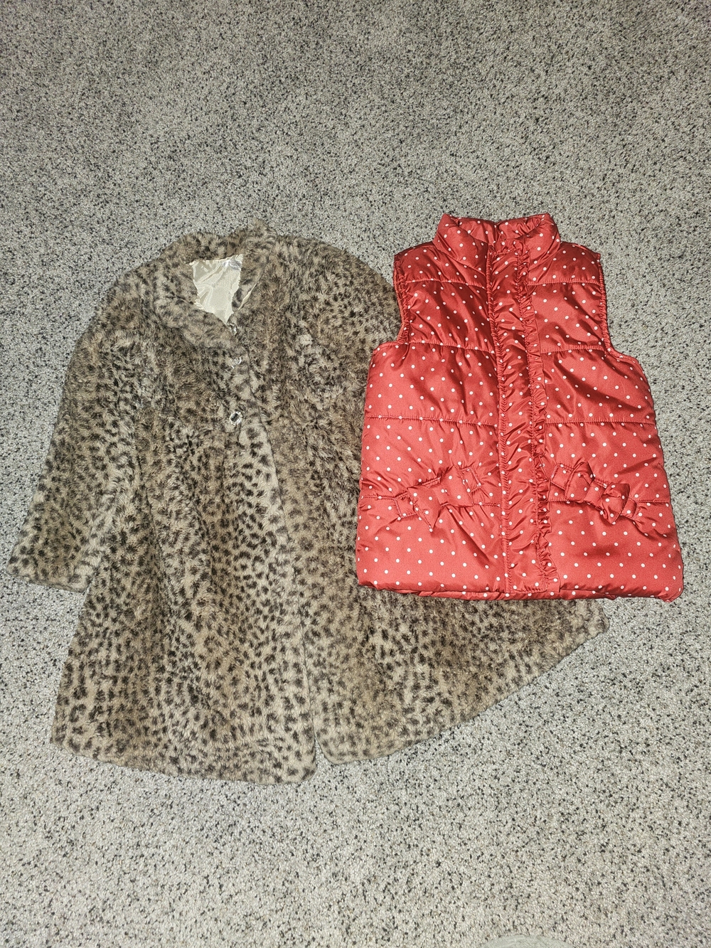 Kids Headquarters Red Polka Dot Puffer Vest for Girls